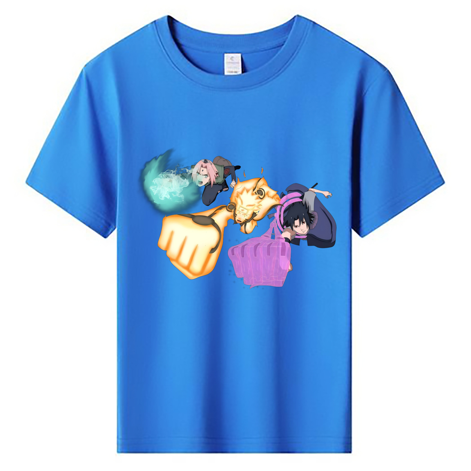 （画像用） NARUTO -ナルト- うずまき ナルト Uzumaki Naruto 綿100％キッズTシャツ（フロントプリント）